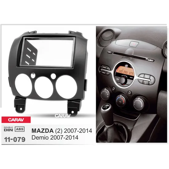 Carav-Parts 2-Din Radiosovite Mazda 2 2007-20