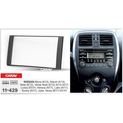 Carav-Parts 2-Din Radiosovite Nissan Note ja
