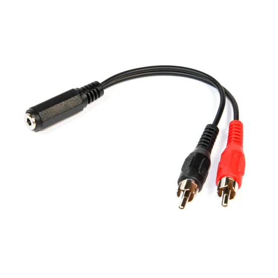 InCarTec naaras 3,5mm stereoplug - RCA-uros
