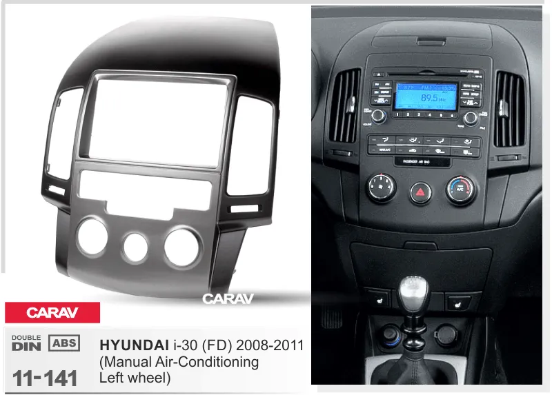 Carav-Parts 2-din levy i30 2008-2011 man AC