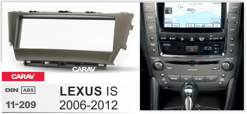 Carav-Parts 2-Din levy Lexus IS 2005-2013