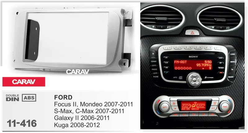 Carav-Parts 2-Din Radiosovite Ford Mondeo 200