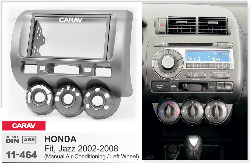 Carav-Parts 2-Din Radiosovite Honda Jazz 2002