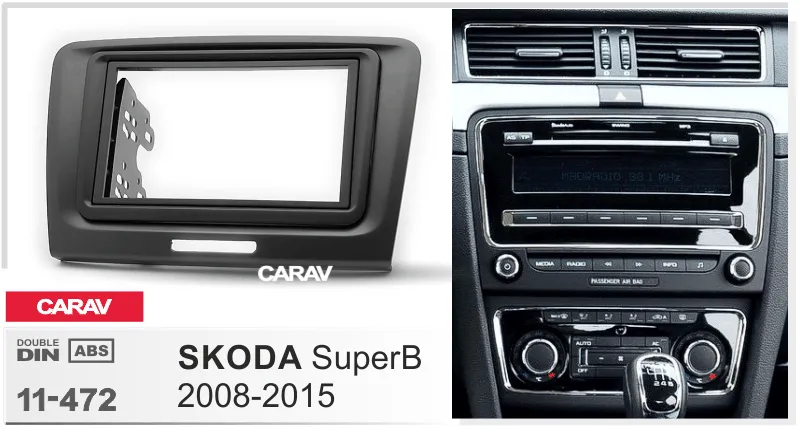 Carav-Parts 2-Din Radiosovite skoda Superb 20