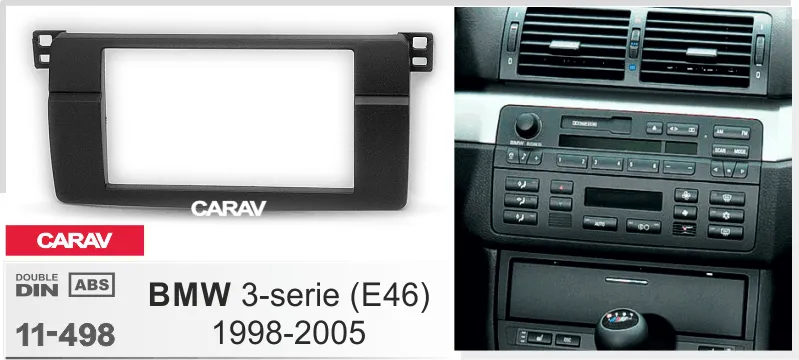 Carav-Parts 2-Din Radiolevyn BMW 3 E46