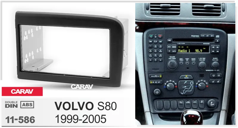 Carav-Parts 2-Din Radiosovite Volvo S80