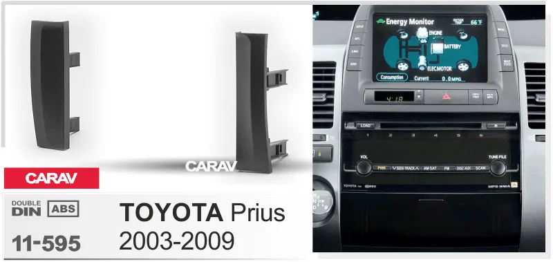 Carav-Parts 2-Din levyToyota Prius 2003-2009