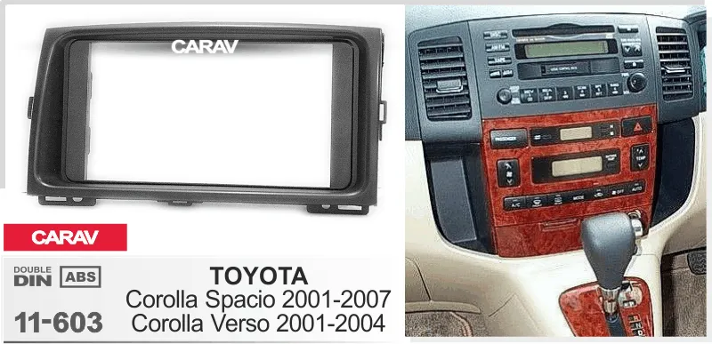 Carav-Parts 2-Din Toyota Corolla Verso 01-04