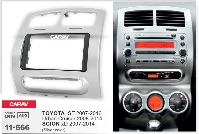 Carav-Parts 2-Din Radiosovite Toyota Urban Cr