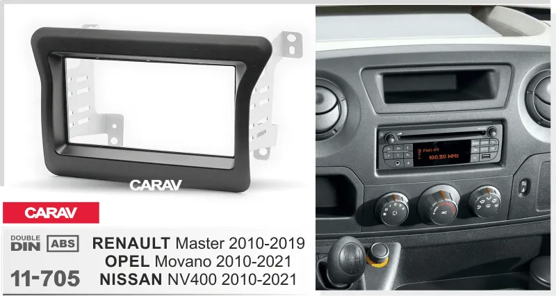 Carav-Parts 2-Din Radios. Master, Movano 2010