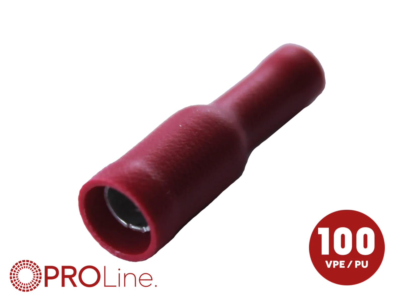 ACV Bullet-liitin naaras Punainen 100 Kpl