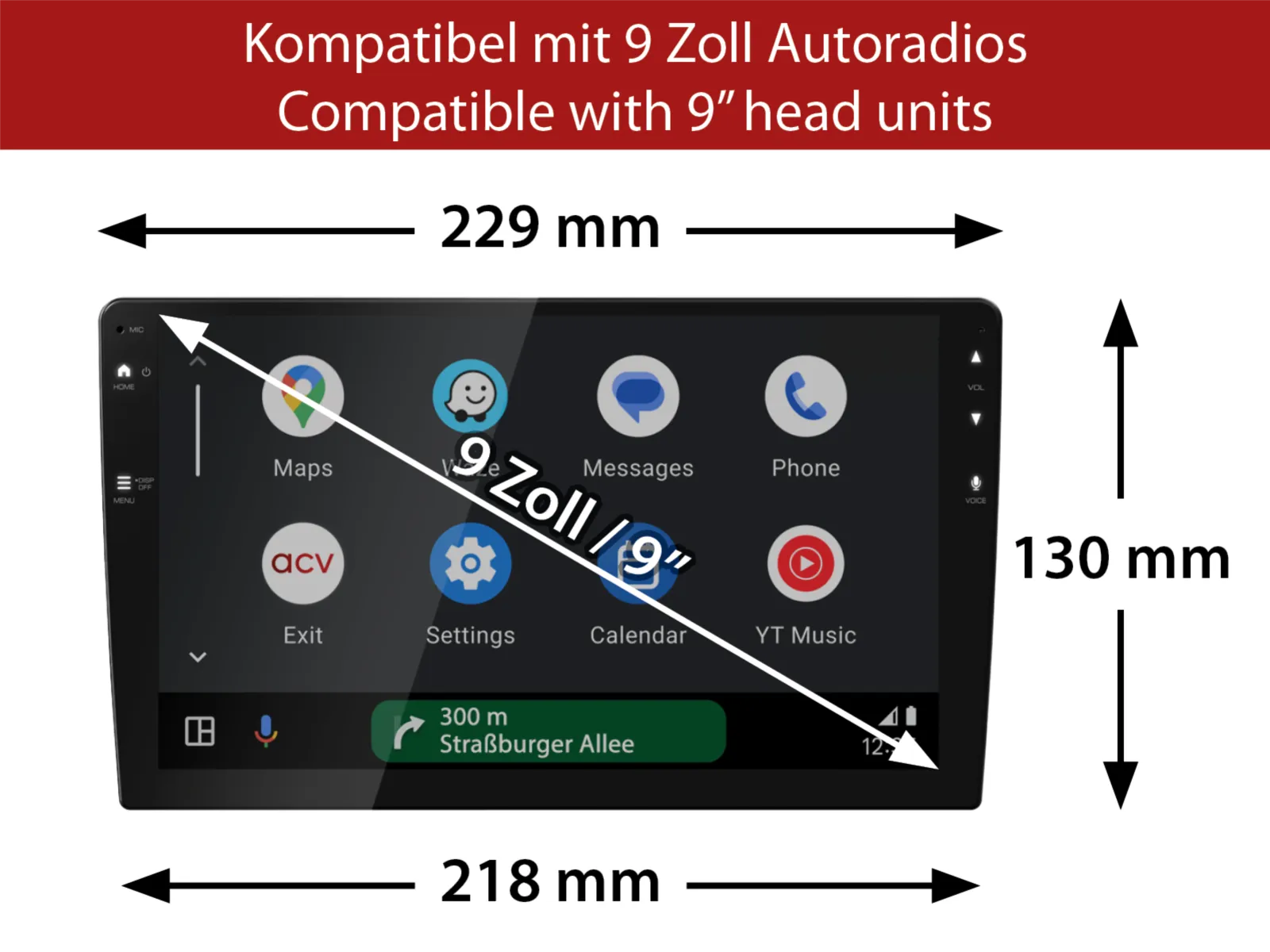 ACV 9" Radiosovite MB E W211