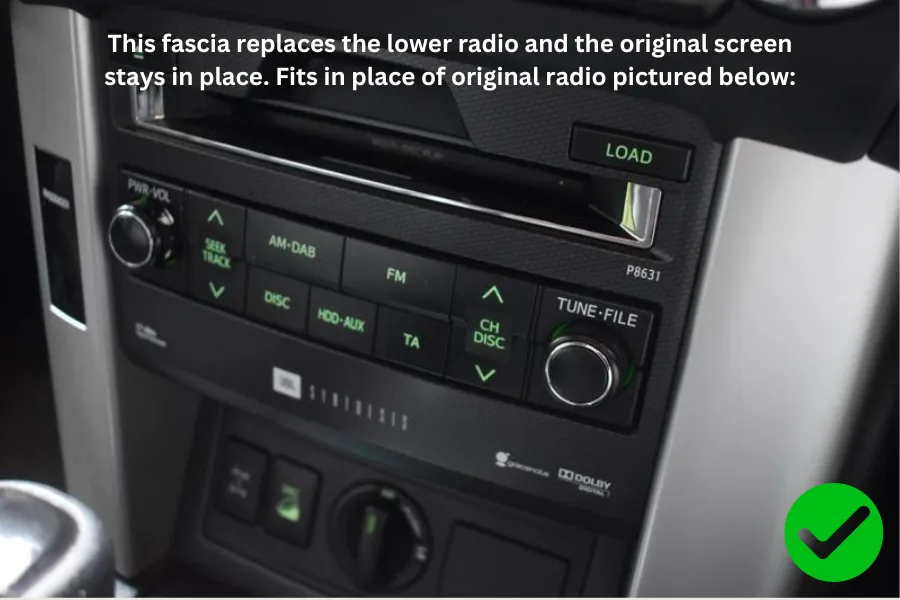 InCarTec 2-Din Levy Toyota Landcruiser 150