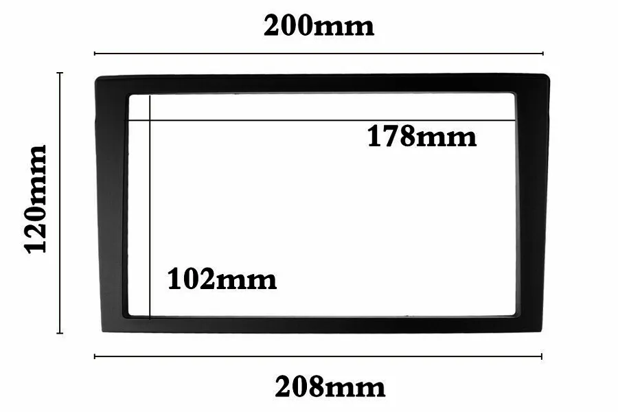 InCarTec 2-Din Radiosovitelevy Mazda Premacy