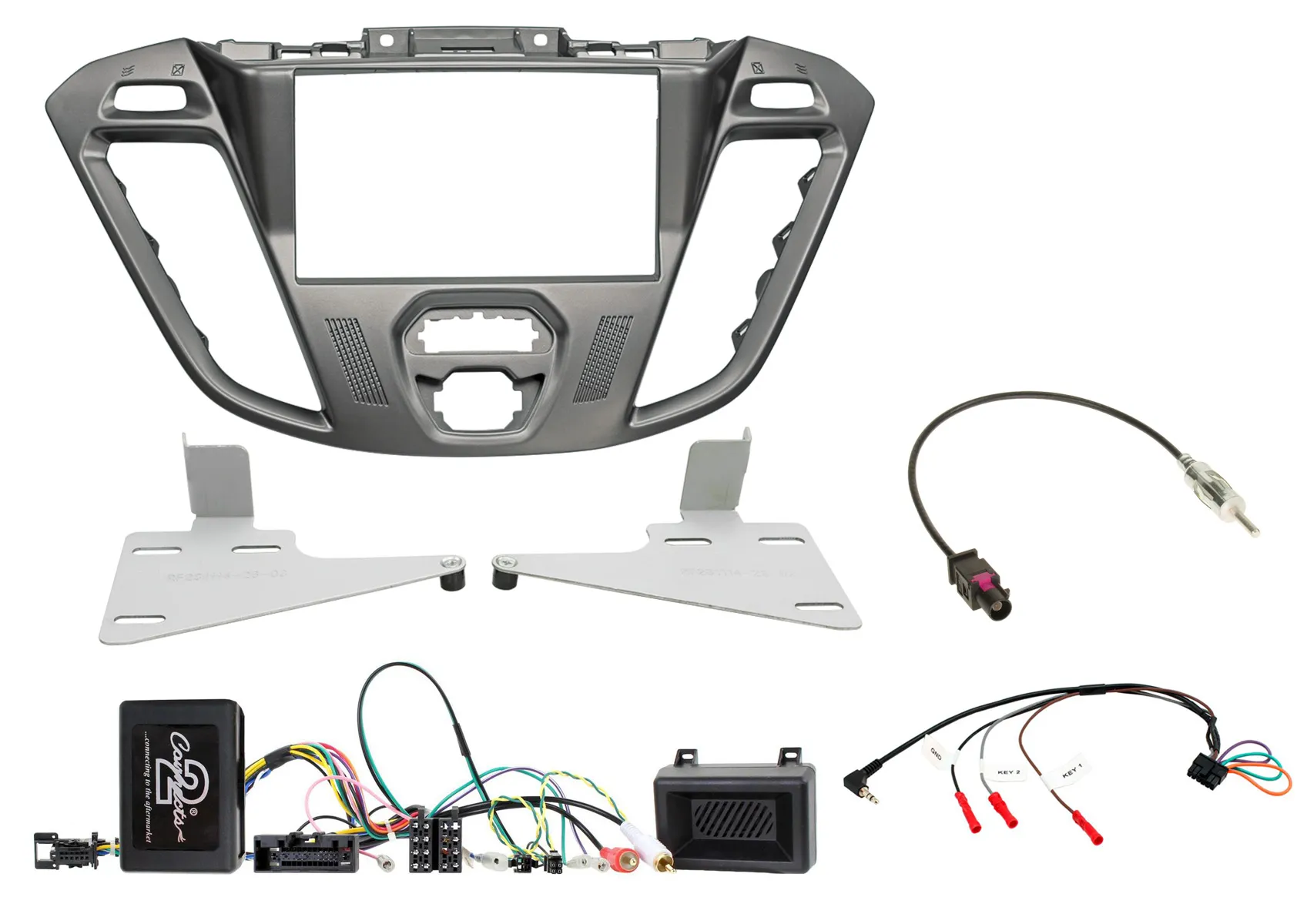2-Din Kitti Ford Transit Custom 2012-2018 Ylä