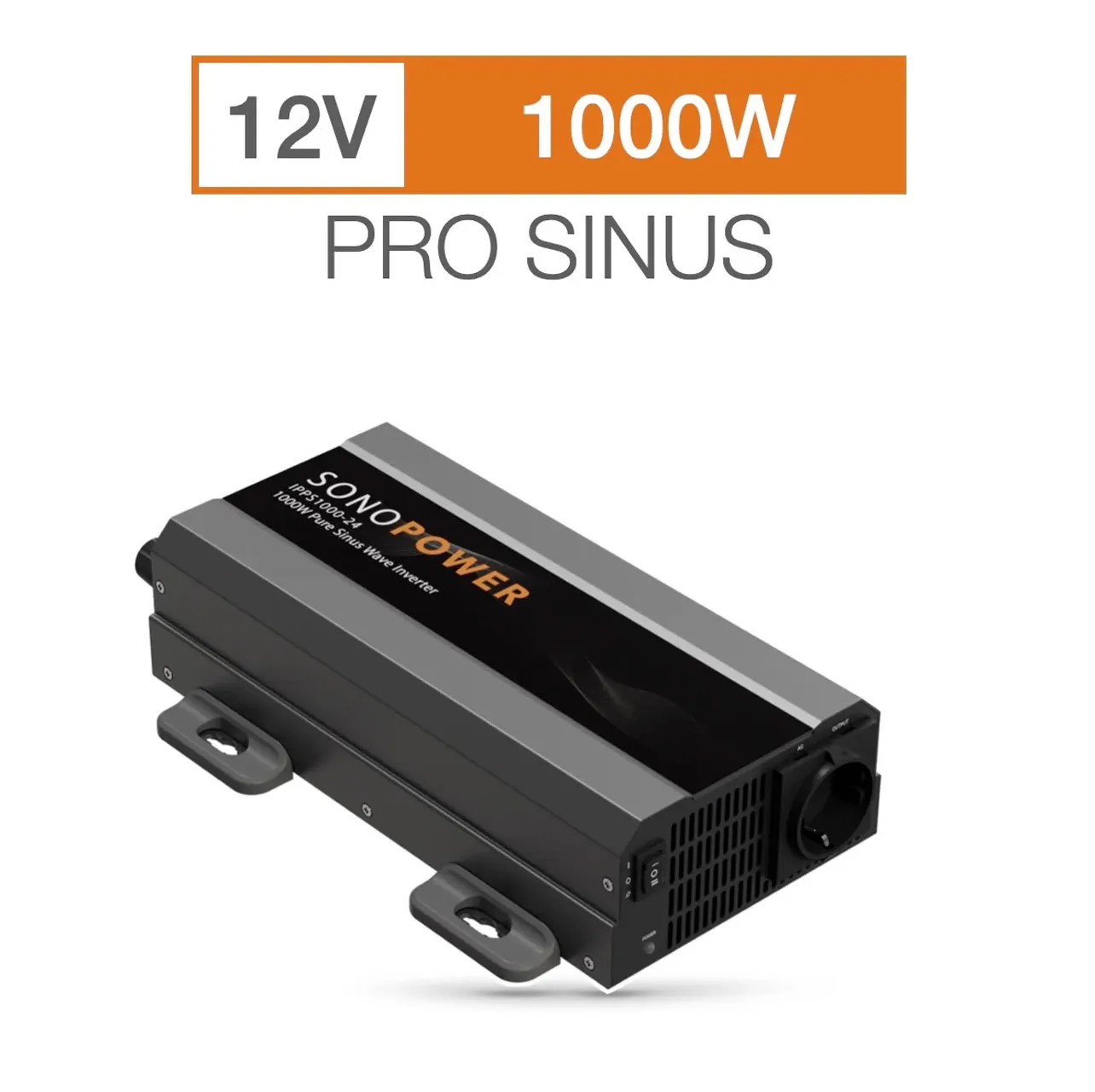 SonoPower 1000W siniaaltoinvertteri (12V)