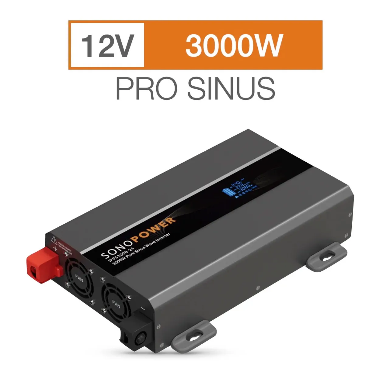 SonoPower 3000W siniaaltoinvertteri (12V)