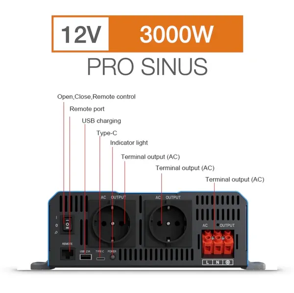 SonoPower 3000W 12V